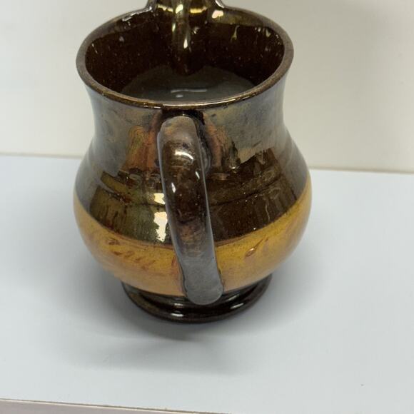 Set of 3 Allertons Longton England Copper Luster Painted Matching Pitchers - Picture 10 of 13